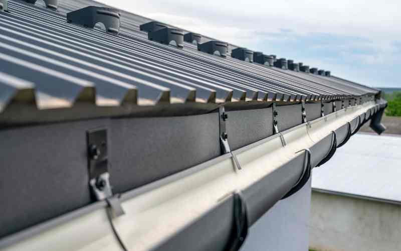 Gutters on a Metal Roof